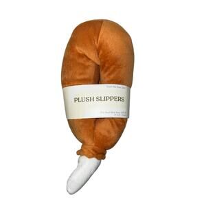 Target Turkey Leg Plush Slippers Kids XS (11T–1Y) Funny Thanksgiving House Shoes